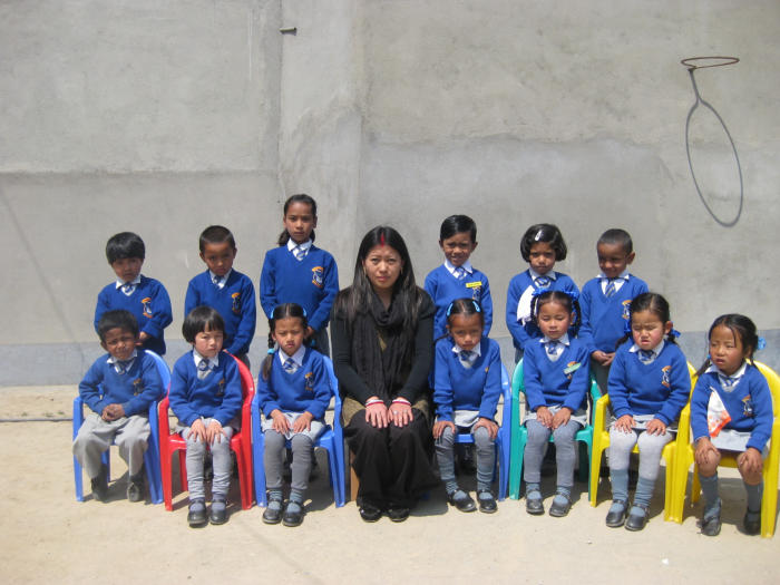 Upper Kindergarden (UKG) mit KlassenlehrerinMegha Rai