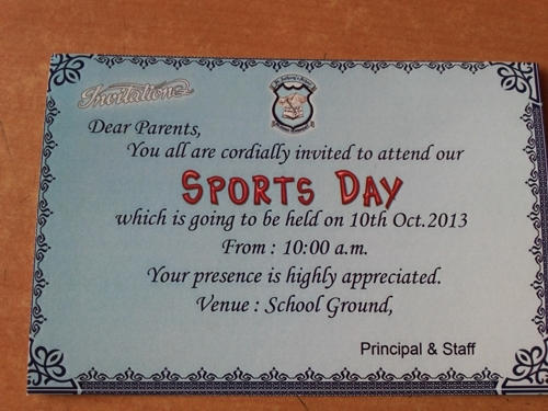 Einladung zum Sportfes
