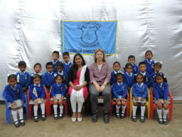 Lower Kindergarden with class teacher Miss Binita