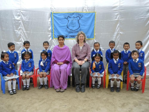 Upper Kindergarden with class teacher Miss Gupta